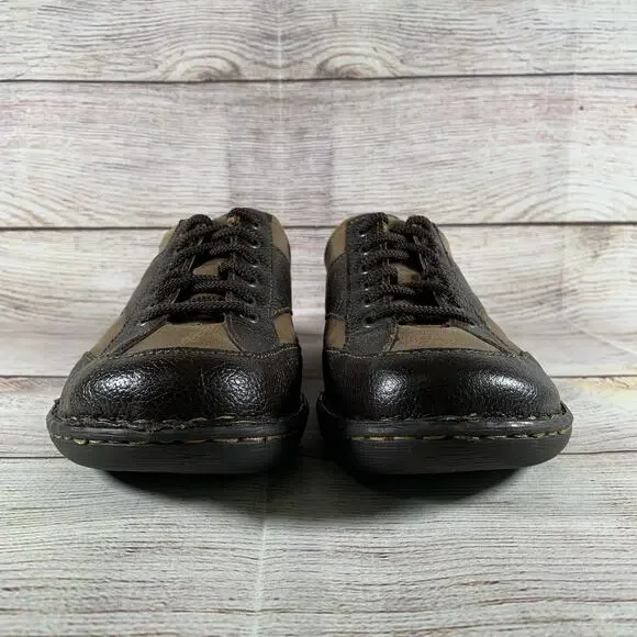 Born Monica Womens Size 8 Oxford Lace Up Shoes Sneakers Tan Brown Leather Walk - Picture 2 of 9